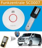 Handy Funk Rauchmelder Brandmelder GSM Anruf SMS - USB Alarmzentrale LogiLink/Smartwares